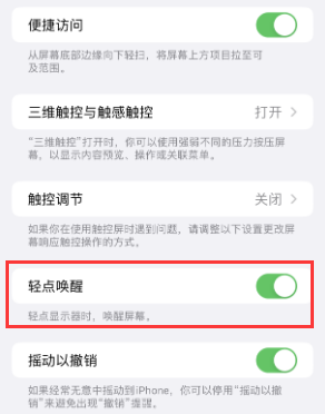 灞桥苹果授权维修站分享iPhone轻点无法唤醒怎么办 