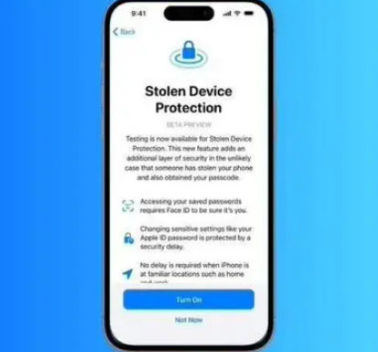 灞桥苹果授权维修店分享被盗设备保护功能开启方法 