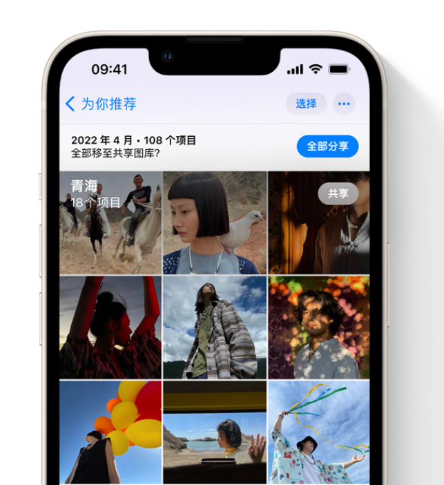 灞桥苹果维修网点分享在 iPhone 上使用共享图库 