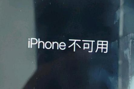 灞桥苹果服务网点分享锁屏界面显示“iPhone 不可用”如何解决 